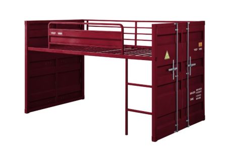 Cargo Youth Loft Bed 38300 Red By Acme Furniture