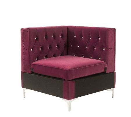 Jaszira Modular Sectional 57334 Burgundy By Acme Furniture