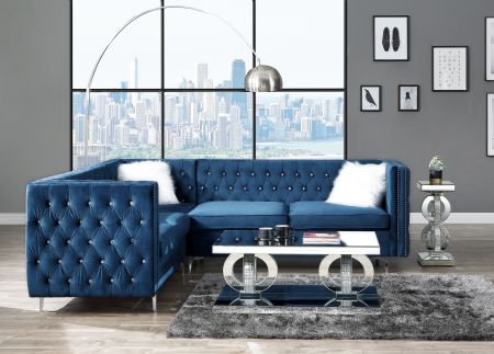 Jaszira Modular Sectional 57340 Blue By Acme Furniture