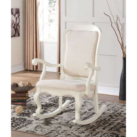 Sharan Rocking Chair 59388 White By Acme Furniture