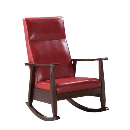 Raina Rocking Chair 59931 Red By Acme Furniture