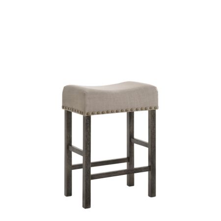 Martha II Counter Height Stool 73833 Linen By Acme Furniture