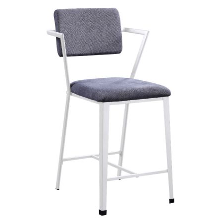 Cargo Counter Height Chair 77887 Gray By Acme Furniture