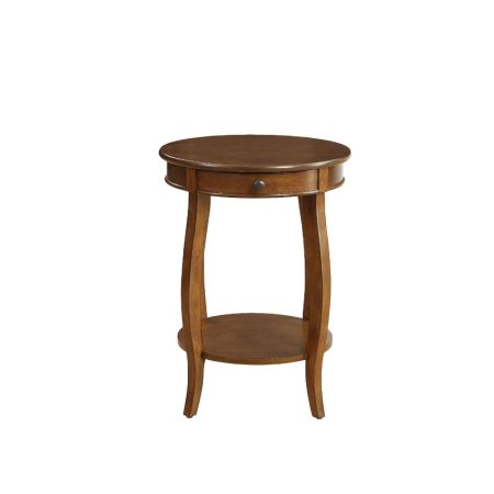 ACME Alysa Accent Table Walnut Finish