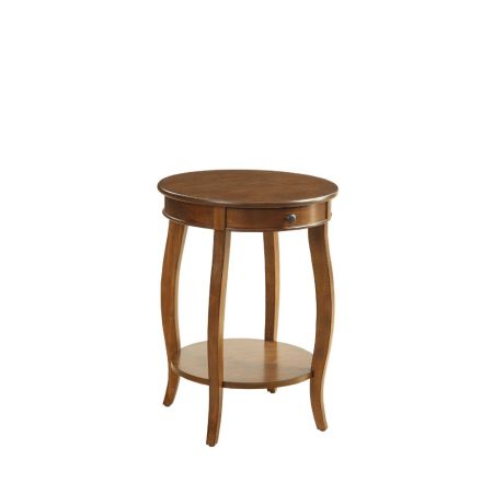 ACME Alysa Accent Table Walnut Finish