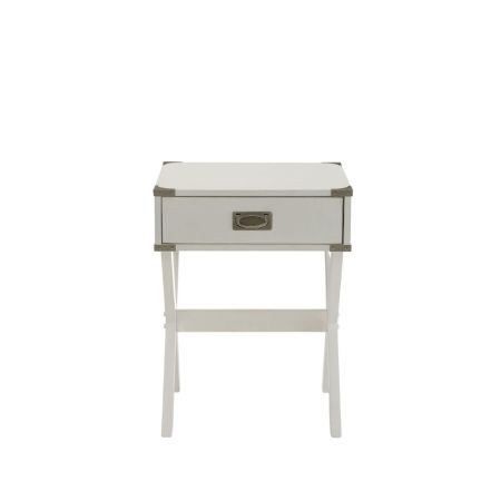 ACME Babs Accent Table White Finish