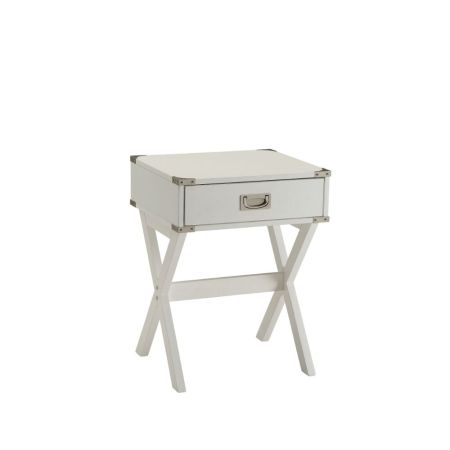 ACME Babs Accent Table White Finish