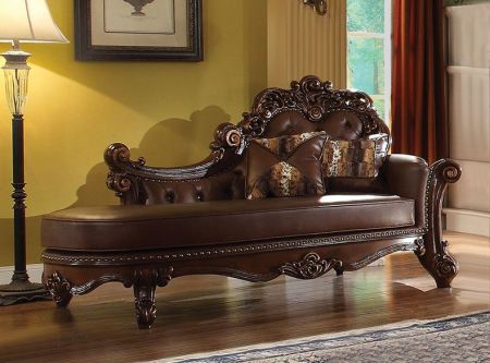 Vendome Chaise Lounge 96491 Cherry By Acme Furniture