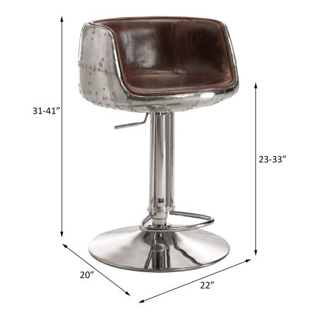 Brancaster Counter Height Stool 96555 Vintage By Acme Furniture