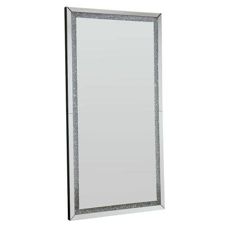 Noralie Floor Mirror 97600 Mirrored By Acme Furniture