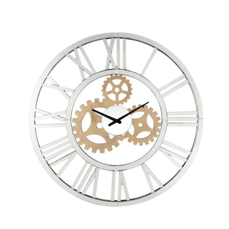 Dominic Accent Clock 97725 Mirrored By Acme Furniture