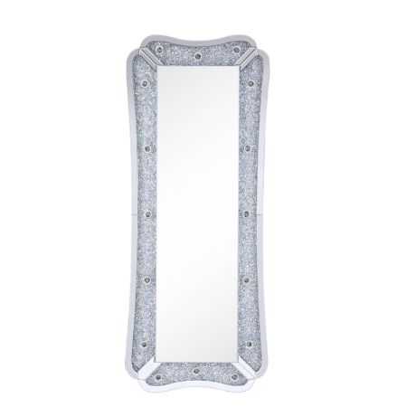 Noralie Floor Mirror 97755 Mirrored By Acme Furniture