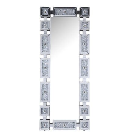 Noralie Floor Mirror 97756 Mirrored By Acme Furniture