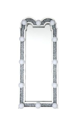 Noralie Floor Mirror 97985 Mirrored By Acme Furniture