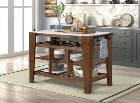 Alaroa Kitchen Cabinet AC00396 Brown By Acme Furniture