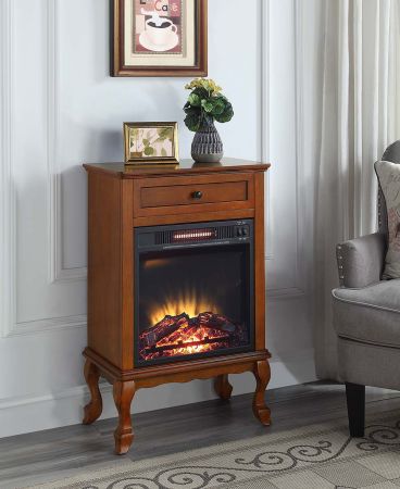 Eirene Fireplace AC00855 Walnut By Acme Furniture