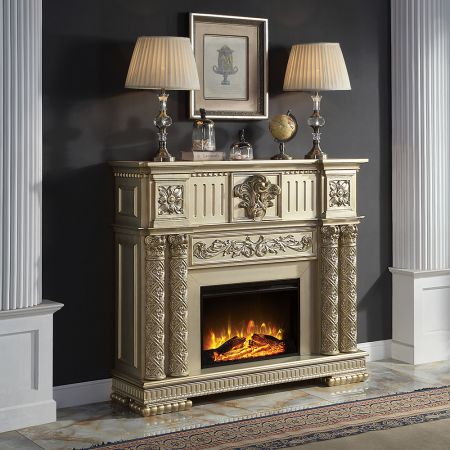 Vendome Fireplace AC01311 Gold By Acme Furniture