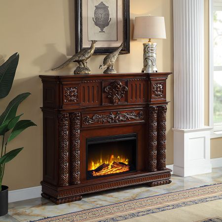 Vendome Fireplace AC01312 Cherry By Acme Furniture