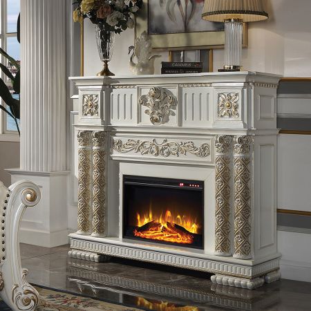 Vendome Fireplace AC01313 Pearl By Acme Furniture