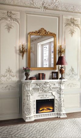 Adara Fireplace AC01620 White By Acme Furniture