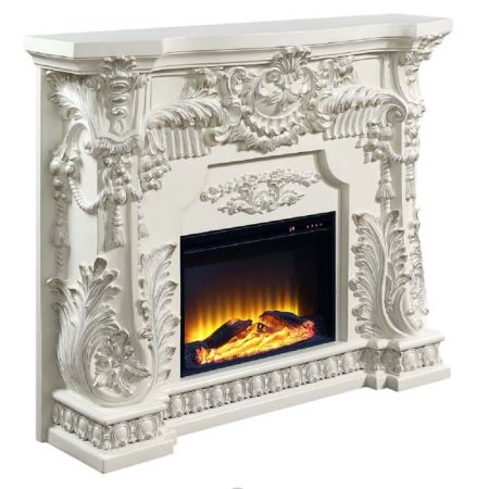 Adara Fireplace AC01620 White By Acme Furniture