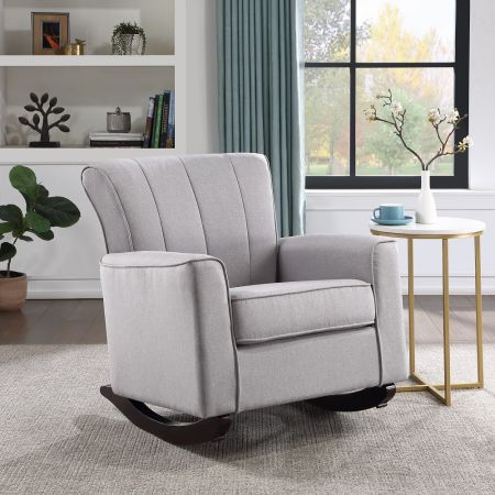 Denzell Rocking Chair AC02185 Gray By Acme Furniture