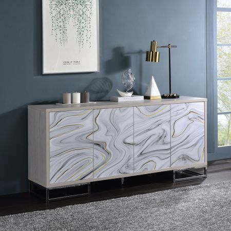 Panos Console Cabinet AC02344 White By Acme Furniture