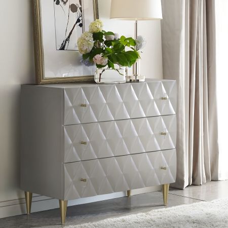 Anson Console Cabinet AC02507 Silver By Acme Furniture