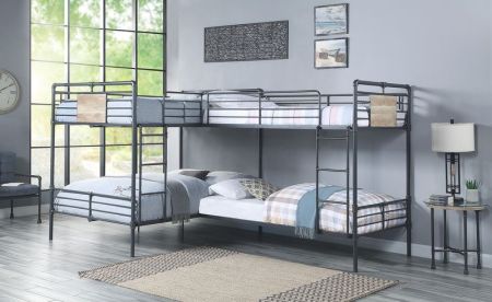 Cordelia Youth Bunk Bed BD00365 Black By Acme Furniture