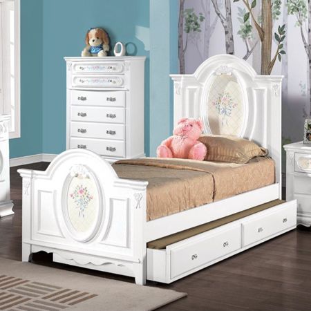 Flora Youth Bedframes BD01644F White By Acme Furniture