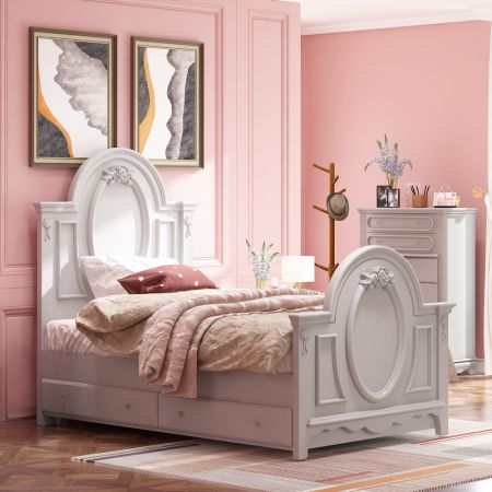 Flora Youth Bedframes BD02209F Gray By Acme Furniture