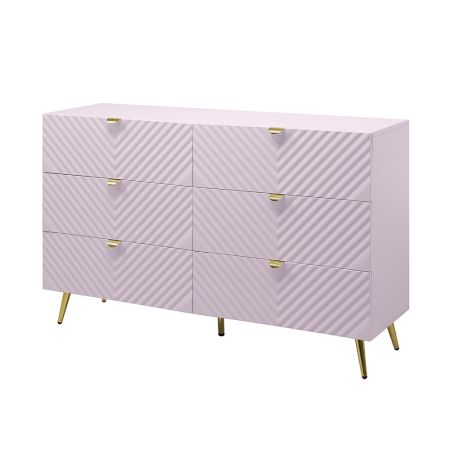 Gaines Youth Dresser BD02665 Pink By Acme Furniture