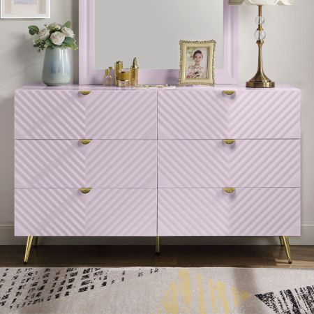 Gaines Youth Dresser BD02665 Pink By Acme Furniture