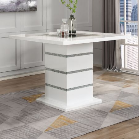 Elizaveta Counter Height Table DN00817 White By Acme Furniture