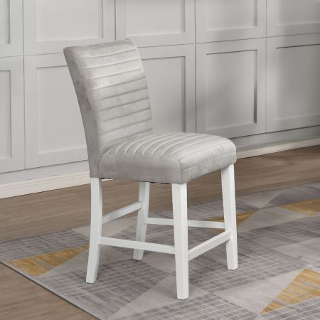 Elizaveta Counter Height Chair DN00818 Gray By Acme Furniture