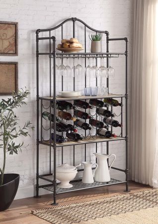 Edina Wine Cabinet DN01060 Oak By Acme Furniture