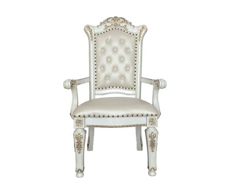 Vendome Arm Chair DN01349 Pearl By Acme Furniture