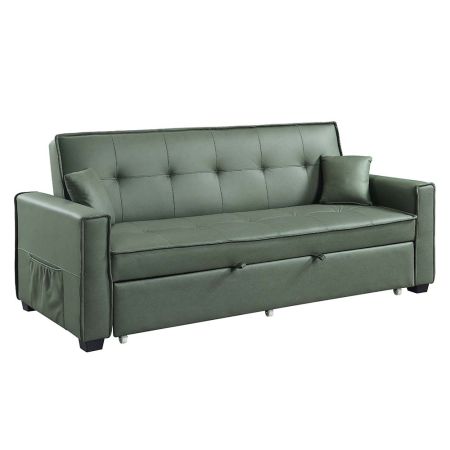 Octavio Reclining Sofa LV00824 Green By Acme Furniture