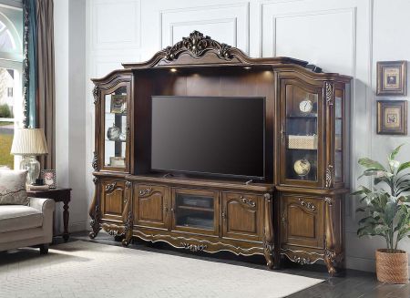 Latisha Entertainment Center LV01355 Oak By Acme Furniture