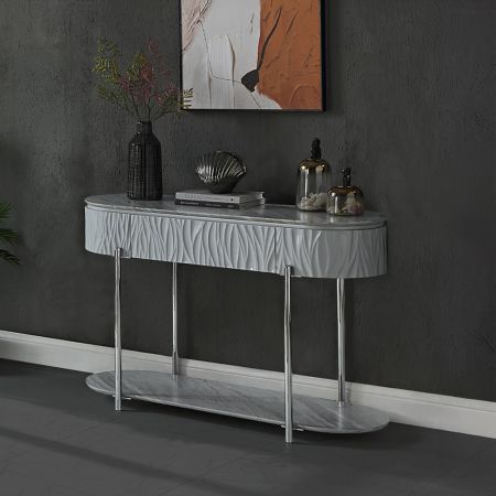 Yukino Sofa Table LV02413 Gray By Acme Furniture