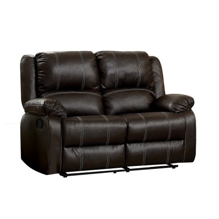 Zuriel Reclining Loveseat LV52281 Brown By Acme Furniture