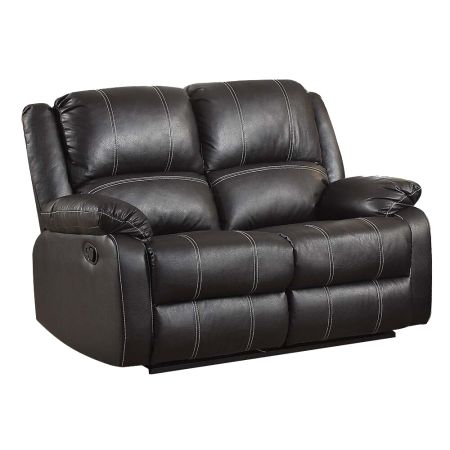 Zuriel Reclining Loveseat LV52286 Black By Acme Furniture