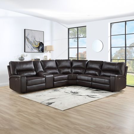 Saul Reclining Sofa LV54155 Espresso By Acme Furniture