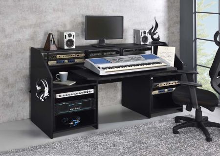 Annette Entertainment Center OF00993 Black By Acme Furniture