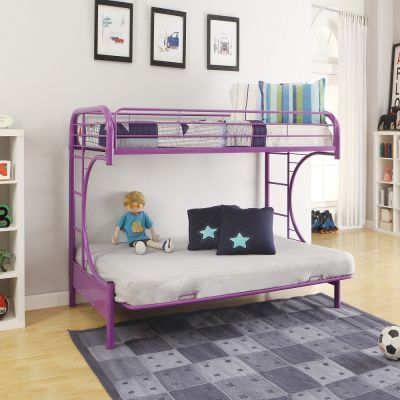 Eclipse Youth Bunk Bed 02091W-PU Purple By Acme Furniture