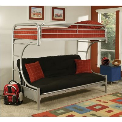 Eclipse Youth Bunk Bed 02093SI Silver By Acme Furniture