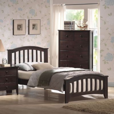 San Marino Youth Bedframes 04980T Walnut By Acme Furniture