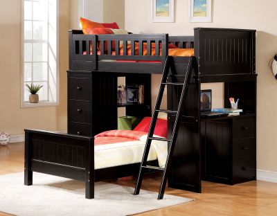 Willoughby Youth Bedframes 10988W Black By Acme Furniture