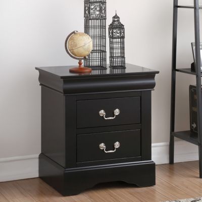 Louis Philippe III Nightstand 19503 Black By Acme Furniture