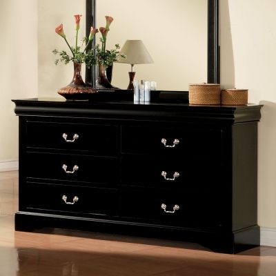 Louis Philippe III Dresser 19505 Black By Acme Furniture